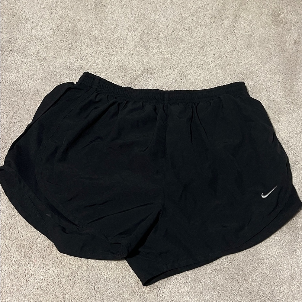 Size medium nike dri fit black and running shorts